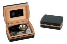 Basic Humidorset Schwarz/Braun 25